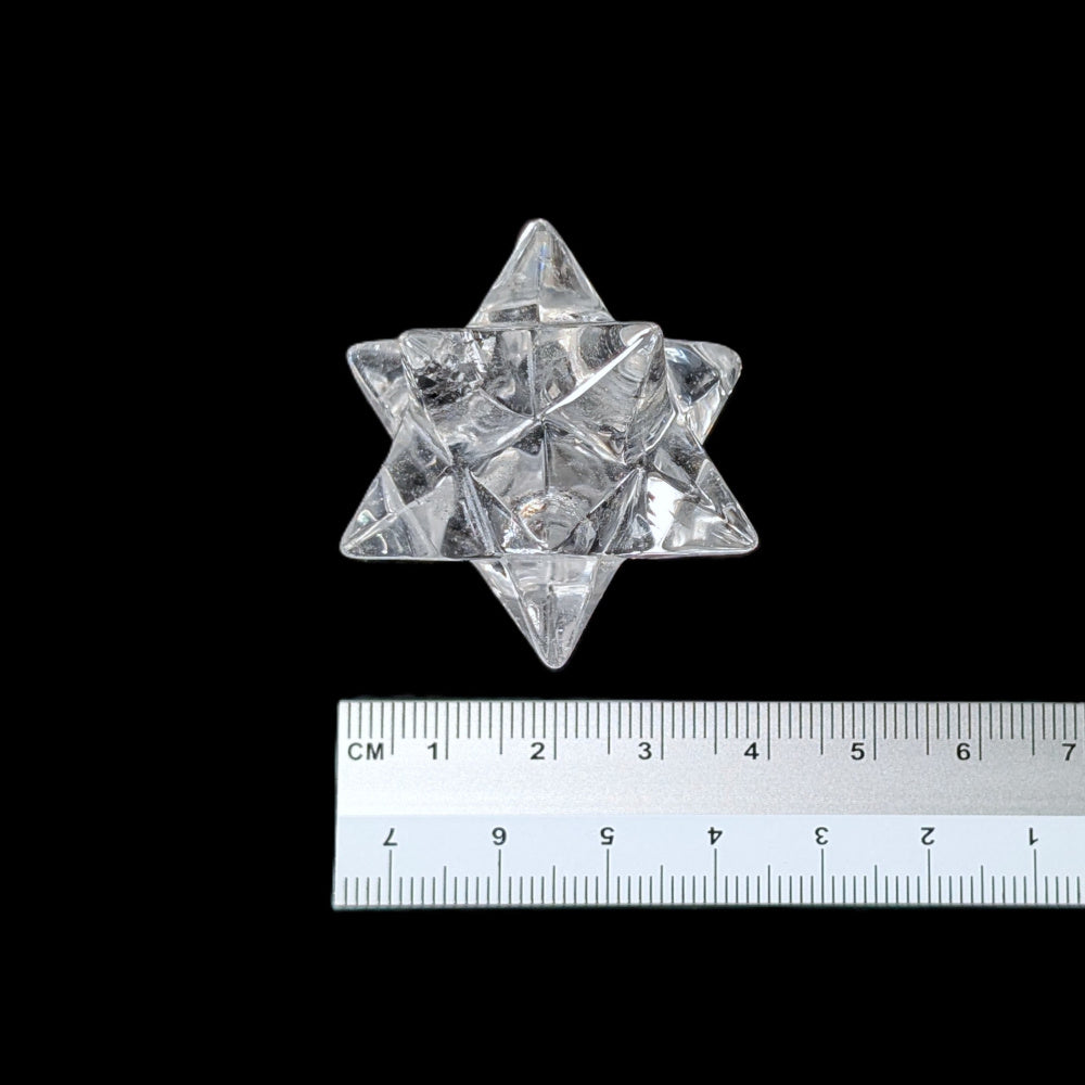 059-04_size_Étoile de Sirius en cristal de roche, forme sacrée réunissant pentagramme et hexagramme