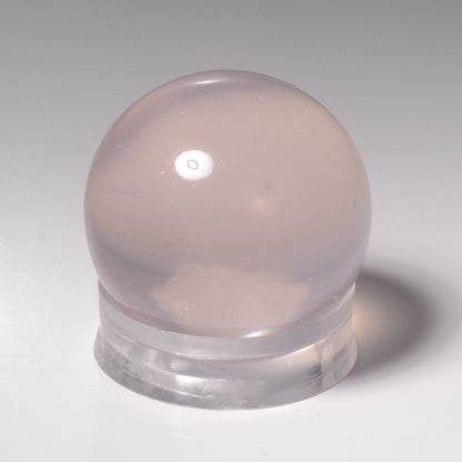 Rare sphère de quartz rose étoilé, haute qualité, tres mignonne