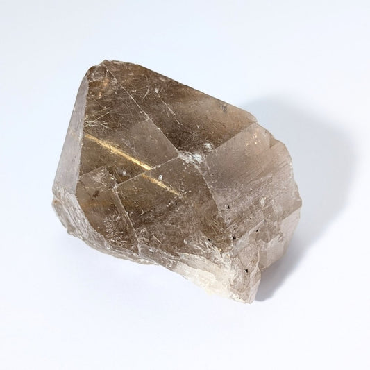 Quartz fumé brut avec de magnifiques rutiles dorés, Record Keeper