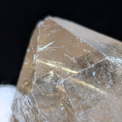 Quartz fumé brut avec de magnifiques rutiles dorés, Record Keeper