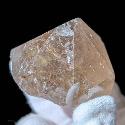 Quartz fumé brut avec de magnifiques rutiles dorés, Record Keeper