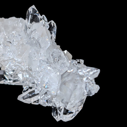 096-05_bitermine_Quartz en amas de haute qualité de Zeca de Souza, éclat intense et arcs-en-ciel