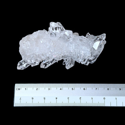 096-06_sizse_Quartz en amas de haute qualité de Zeca de Souza, éclat intense et arcs-en-ciel