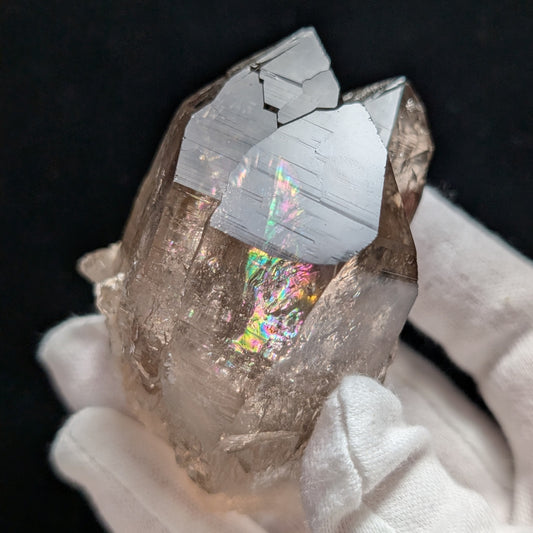 097-01_TOP_Quartz fumé exceptionnel de Gaurishankar, Himalaya – Cristal maître