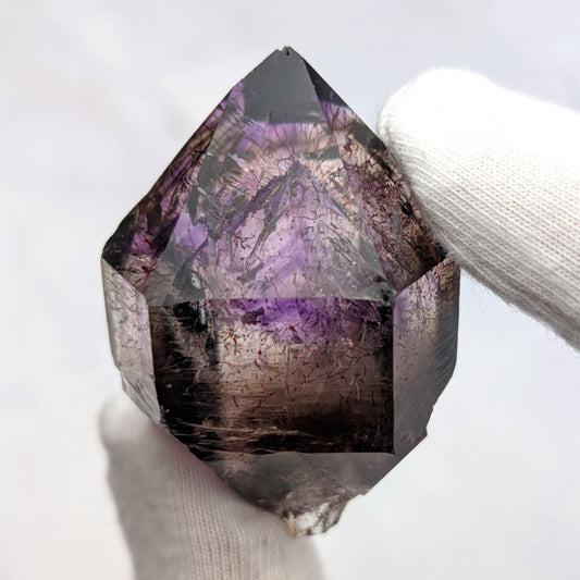 Améthyste de Brandberg bi-terminée, d'une beauté et d'une énergie exquises