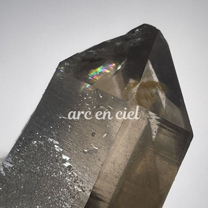 Rare quartz fumé à l'énergie belle et puissante, record keeper, grand time link