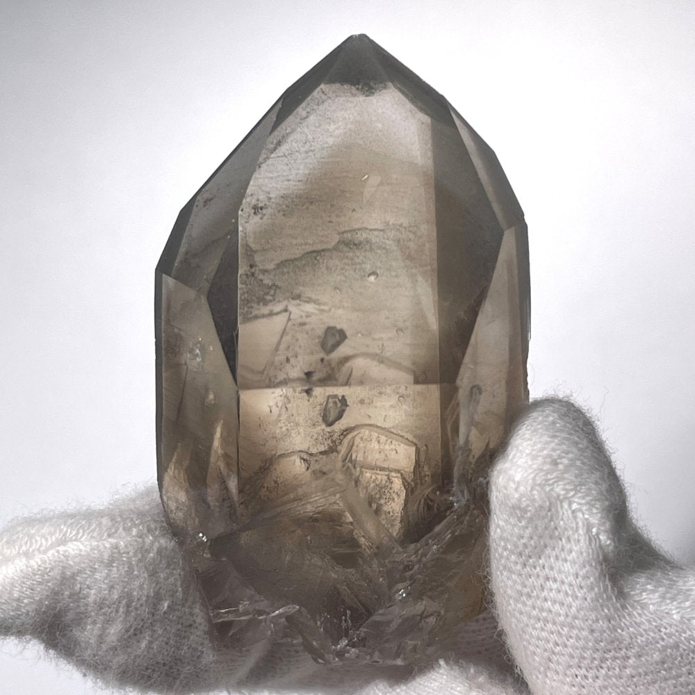 Rare quartz fumé à l'énergie magnifique, joli fantôme, record keeper