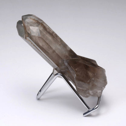 Rare quartz fumé jumelé à l'énergie magnifique, très beaux arcs-en-ciel, record keeper