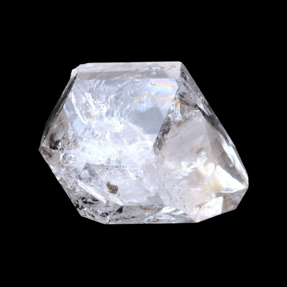 Diamant d'Herkimer à haute vibration avec reflets arc-en-ciel saisissants