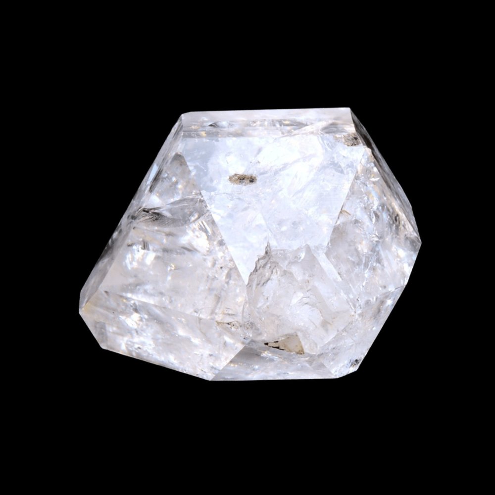 Diamant d'Herkimer à haute vibration avec reflets arc-en-ciel saisissants