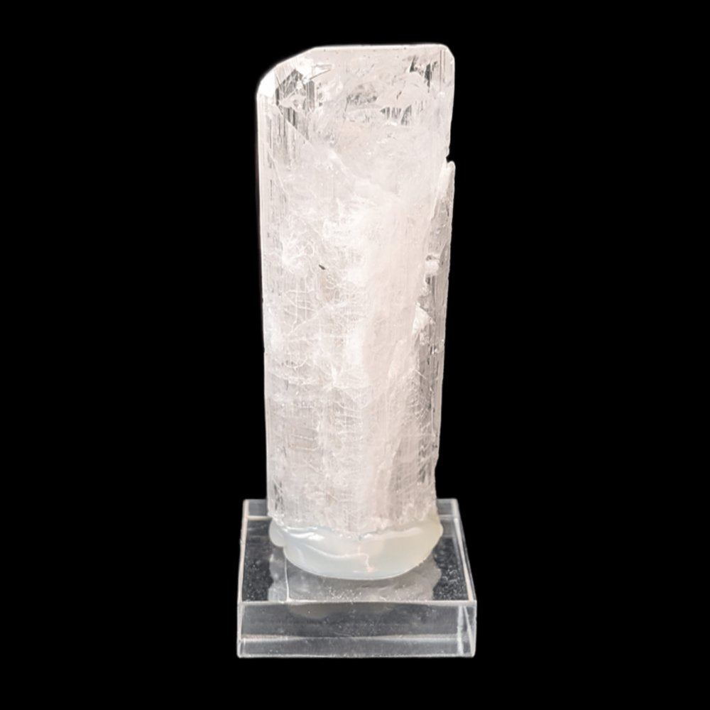 Superbe cristal de danburite rose rare avec chalcopyrite – vibration très élevée