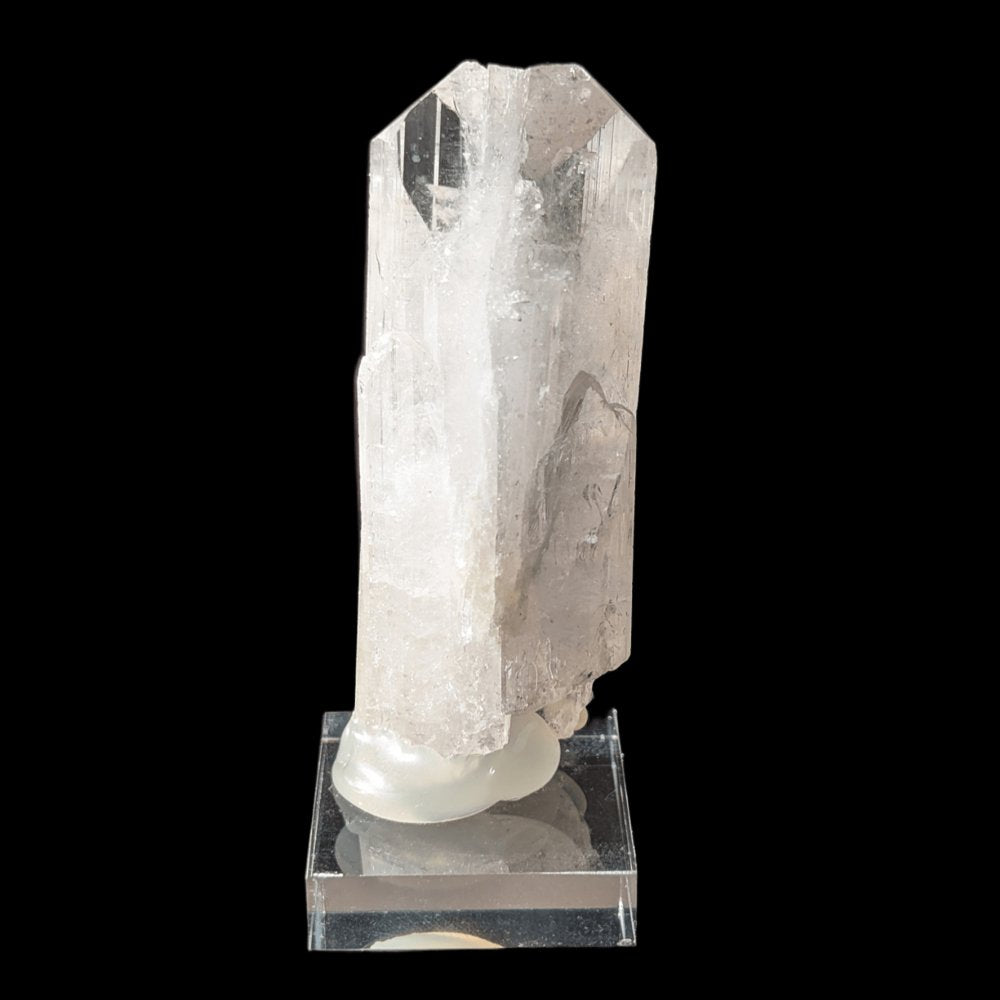 Magnifique cristal naturel de danburite rose rare avec pyrite – vibration très élevée