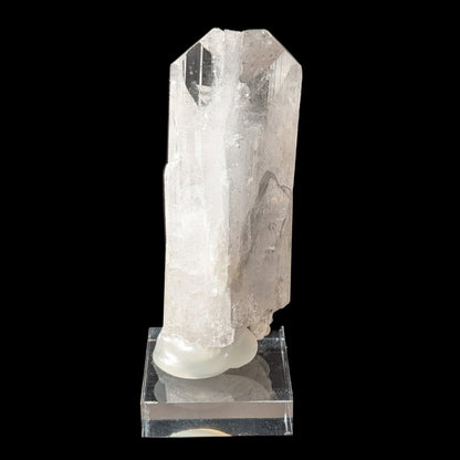 Magnifique cristal naturel de danburite rose rare avec pyrite – vibration très élevée