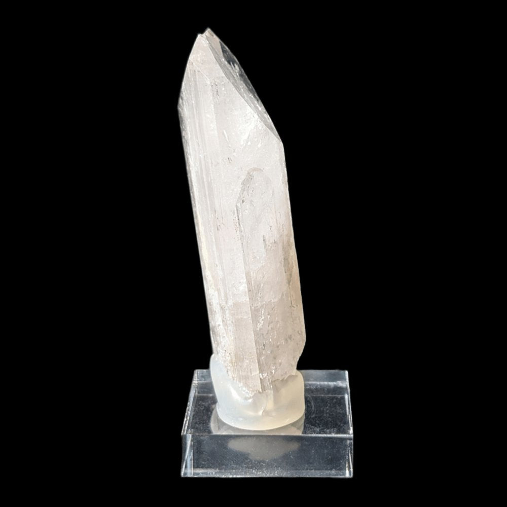 Magnifique cristal naturel de danburite rose rare avec pyrite – vibration très élevée