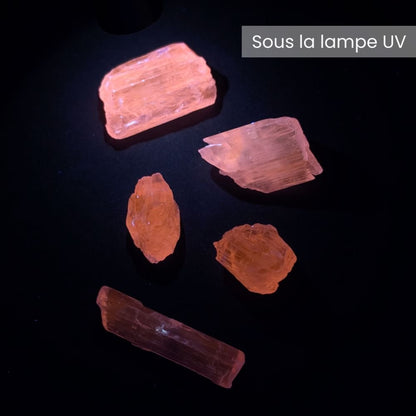 Cristal brut de kunzite, non taillé et de haute qualité - 1
