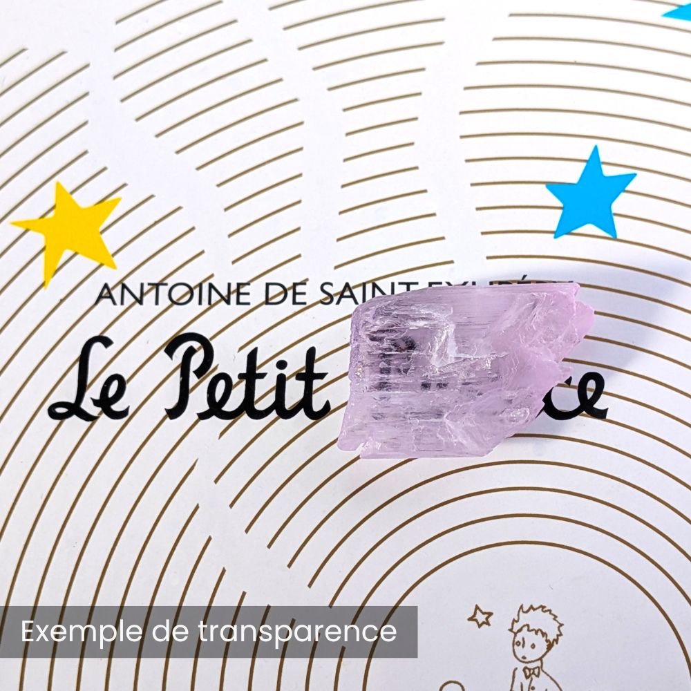 Cristal brut de kunzite, non taillé et de haute qualité - 2