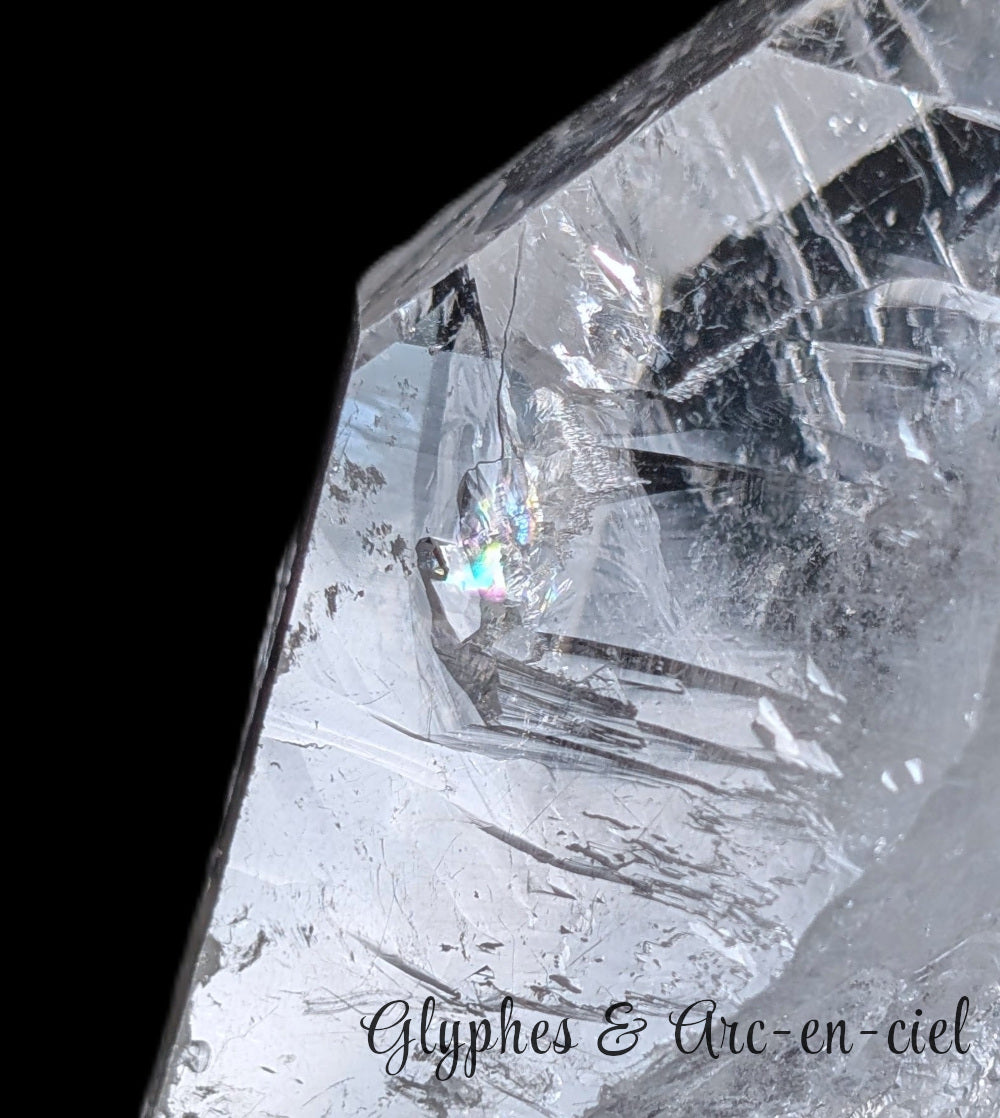 267-03_rainbow_glyph_1_Quartz de Corinto de haute qualité — puissant cristal maître & Starbrary