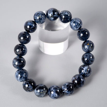 Bracelet rare et de haute qualité en piétersite bleue, pierre de transformation