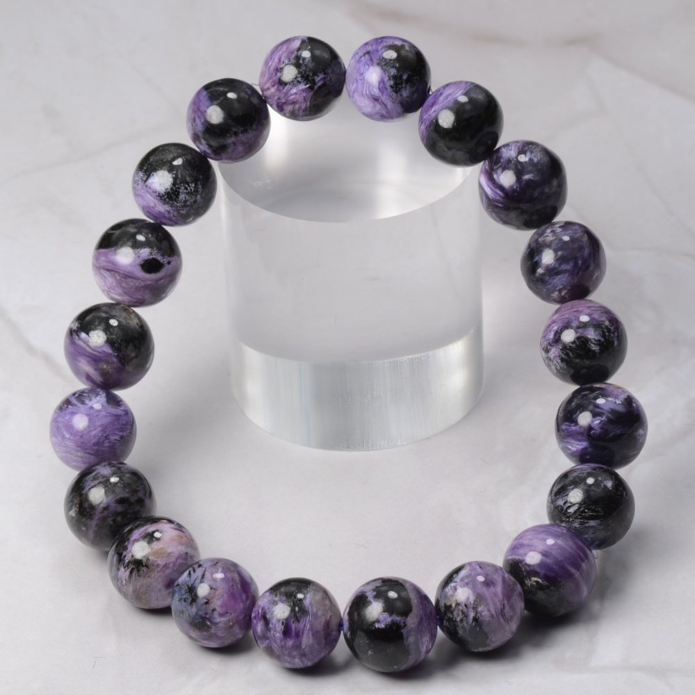Excellent pour la protection, Bracelet en Charoïte et Aegirine