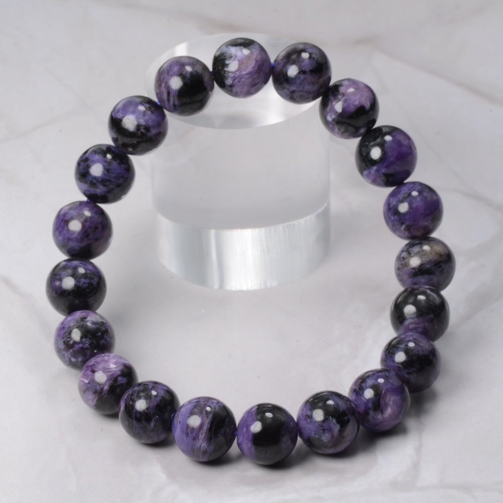 Excellent pour la protection, Bracelet en Charoïte et Aegirine
