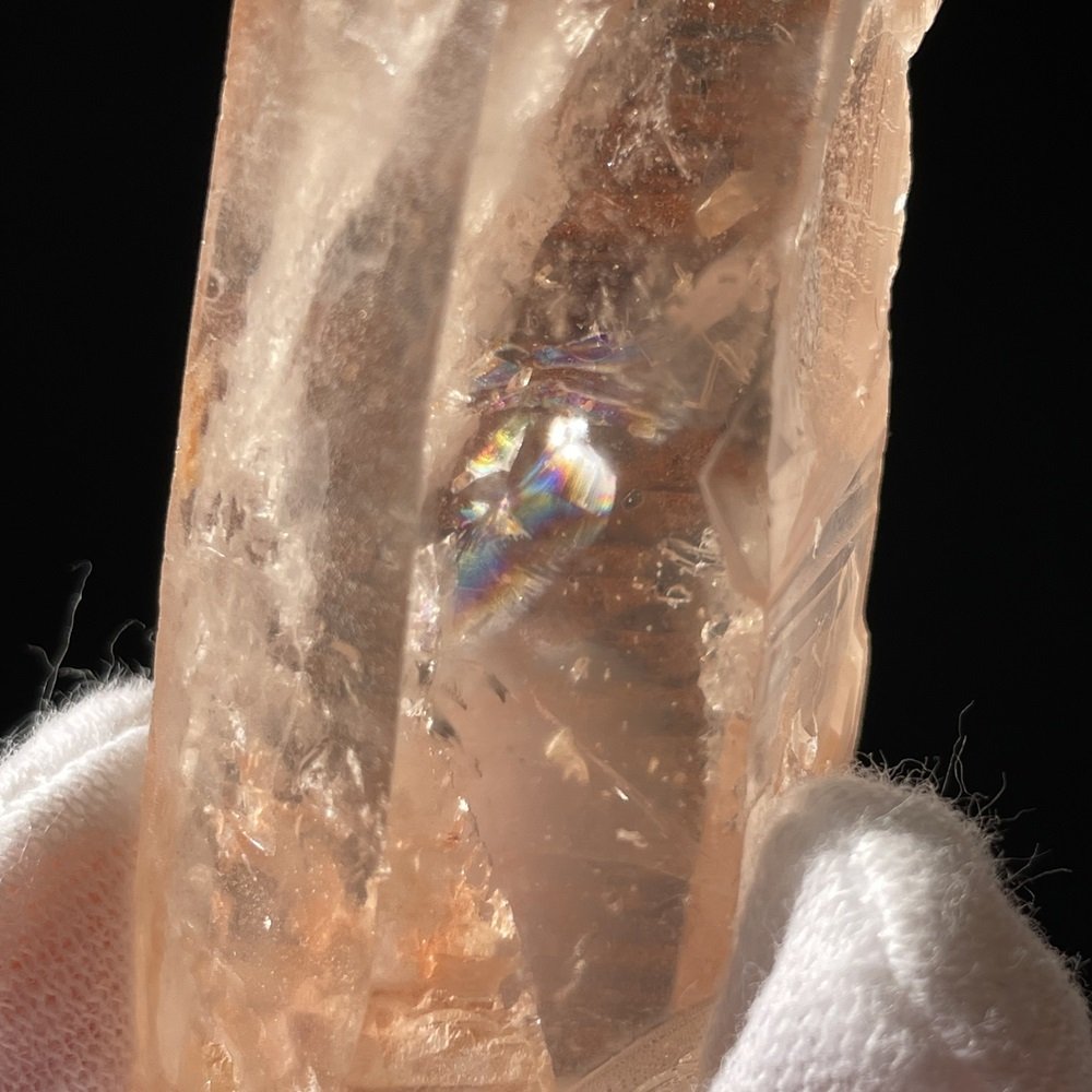 Très belle, très bonne énergie douce, Quartz lémurien rose