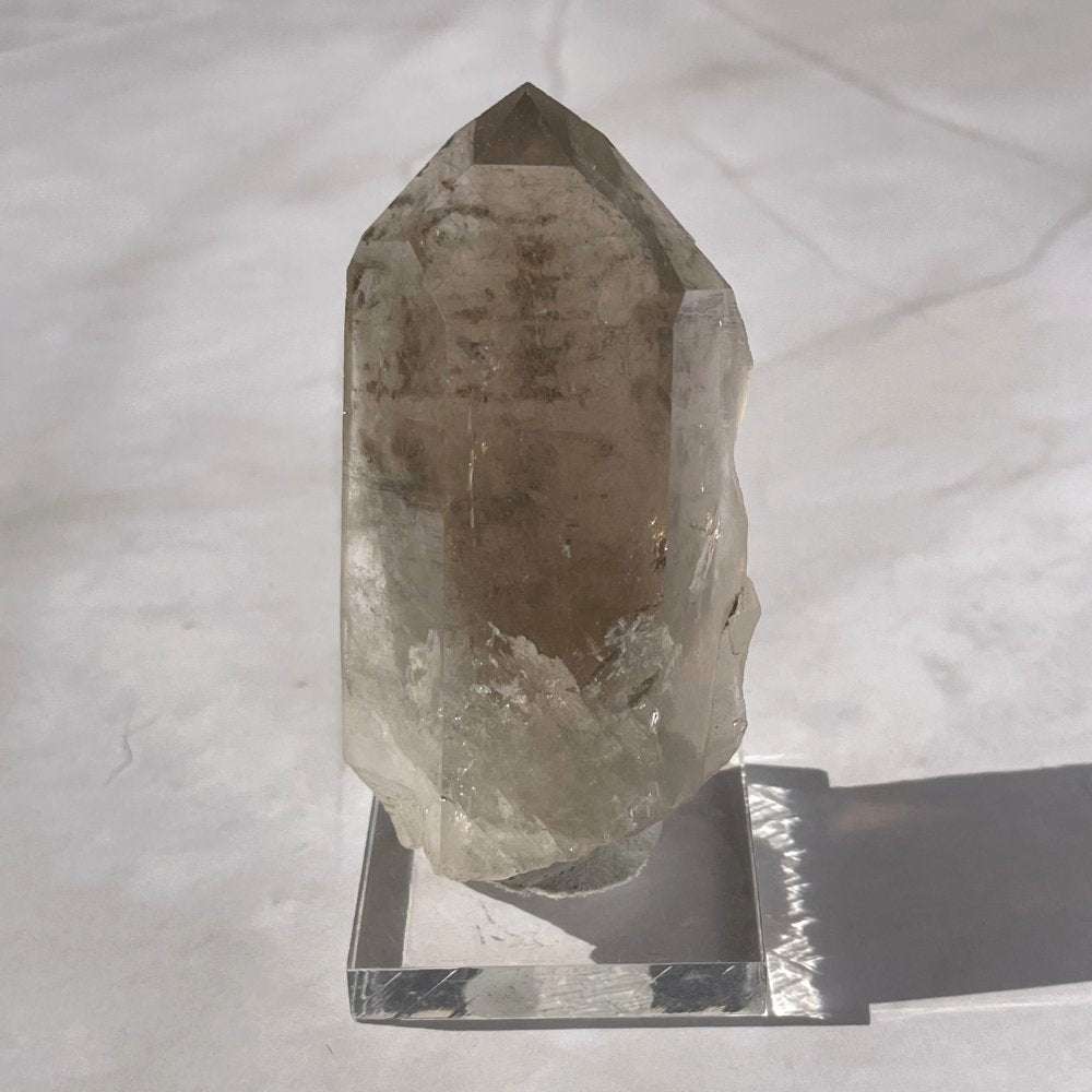 Rare Quartz fumé, Bonne énergie de l'Oural, Cristal maître, Record keeper