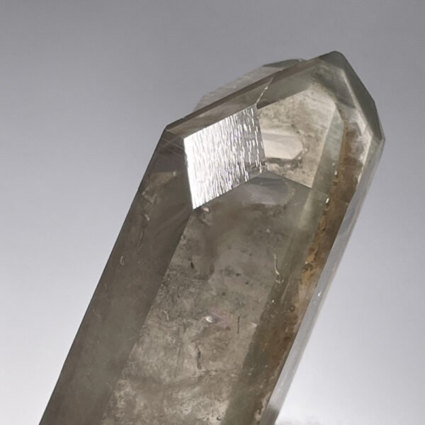 Quartz fumé jumelé d'Afrique du Sud, fantôme, arcs-en-ciel, record keeper