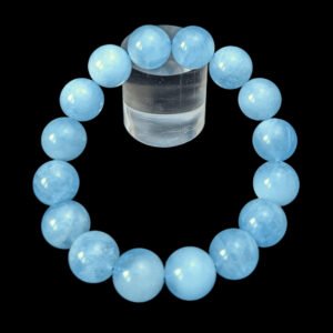 Bracelet en aigue-marine, belles perles de grande taille