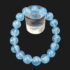 Bracelet en aigue-marine, perles généreuses et belle transparence