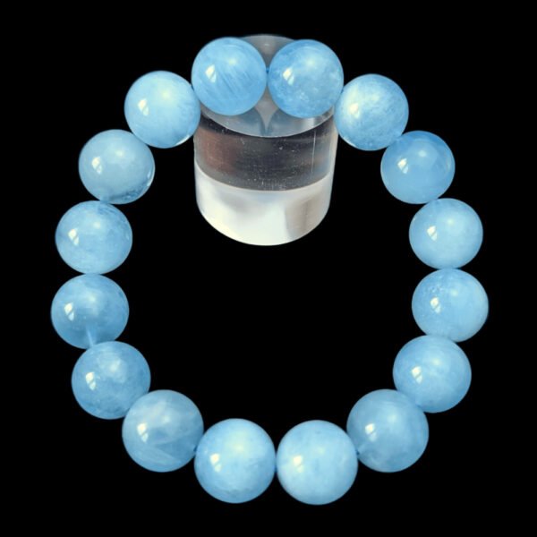 Bracelet en aigue-marine, belles perles de grande taille