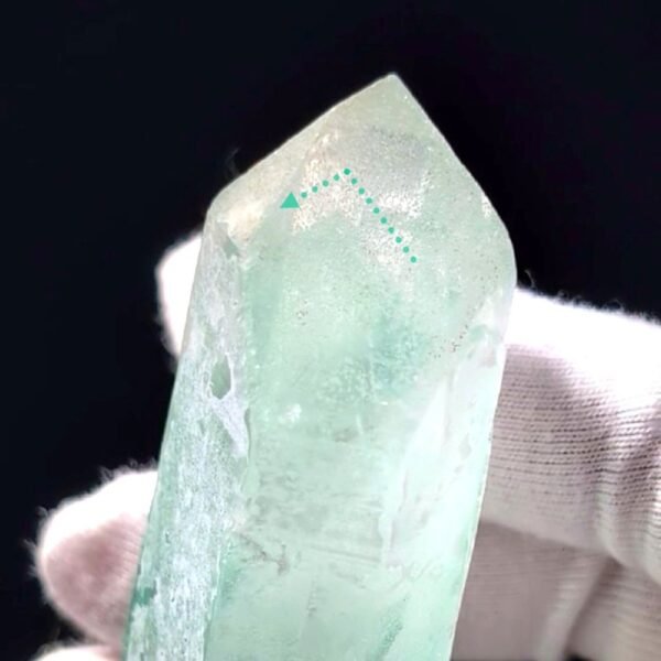 Quartz fantôme vert (Quartz à fuchsite), pierre de guérison exceptionnelle - 1 famtome1